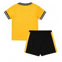 Camisa de Futebol Wolves Equipamento Principal Infantil 2023-24 Manga Curta (+ Calças curtas)